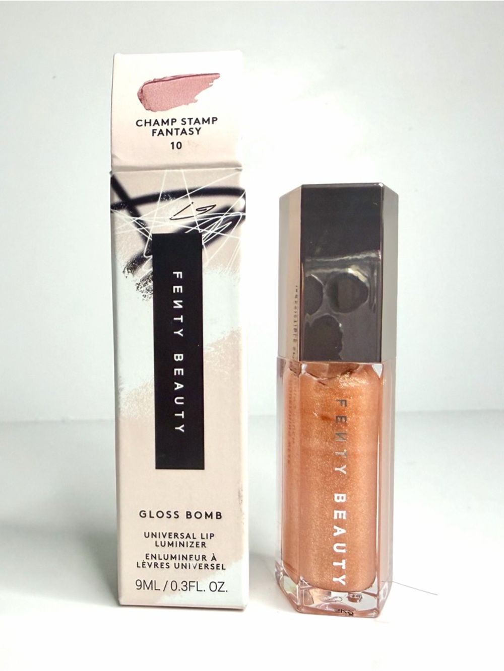 Fenty Beauty Gloss Bomb Universal Lip Luminizer Champ Stamp Fantasy